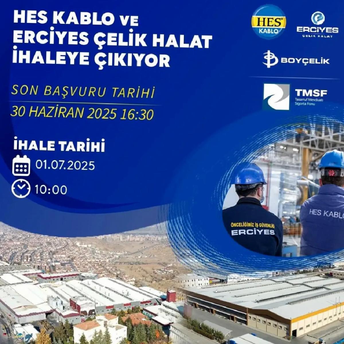 HES Kablo ve Erciyes Çelik Halat TMSF’den Satışta