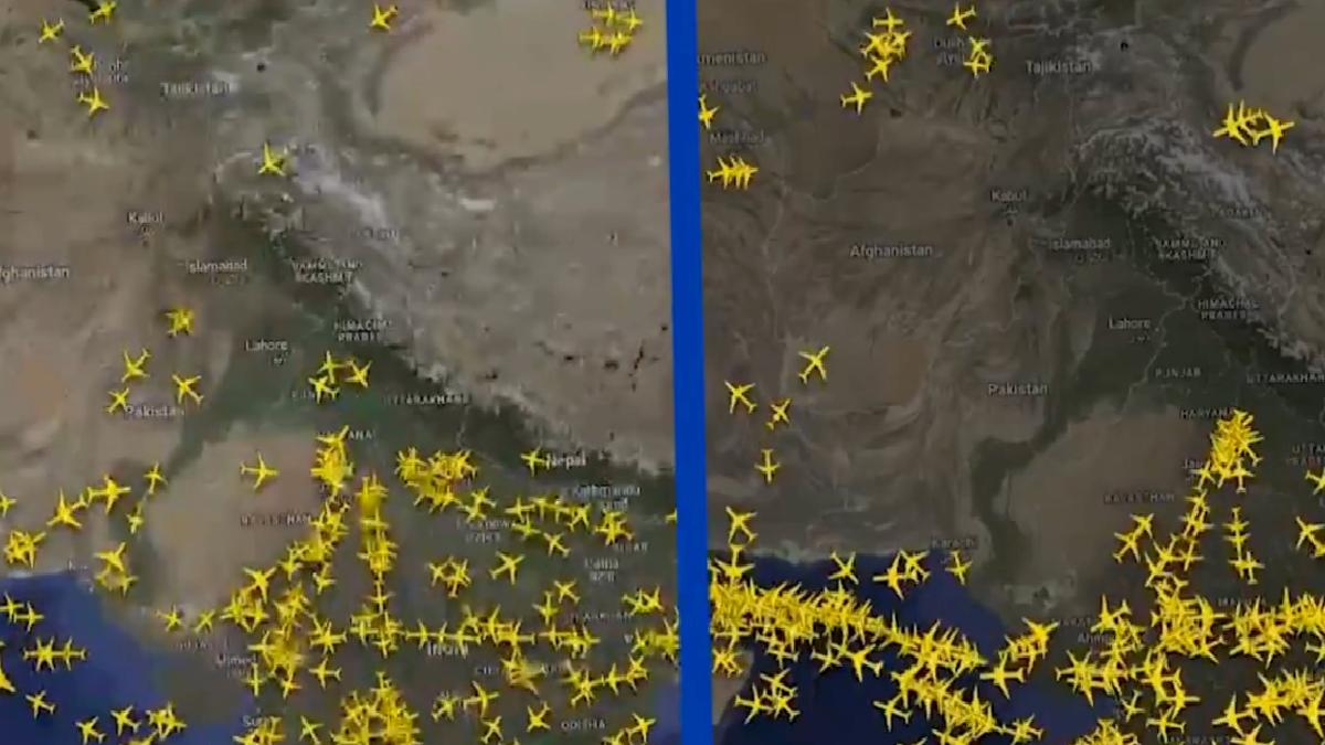 Hindistan ve Pakistan hava alanında sivil uçuş trafiği azaldı