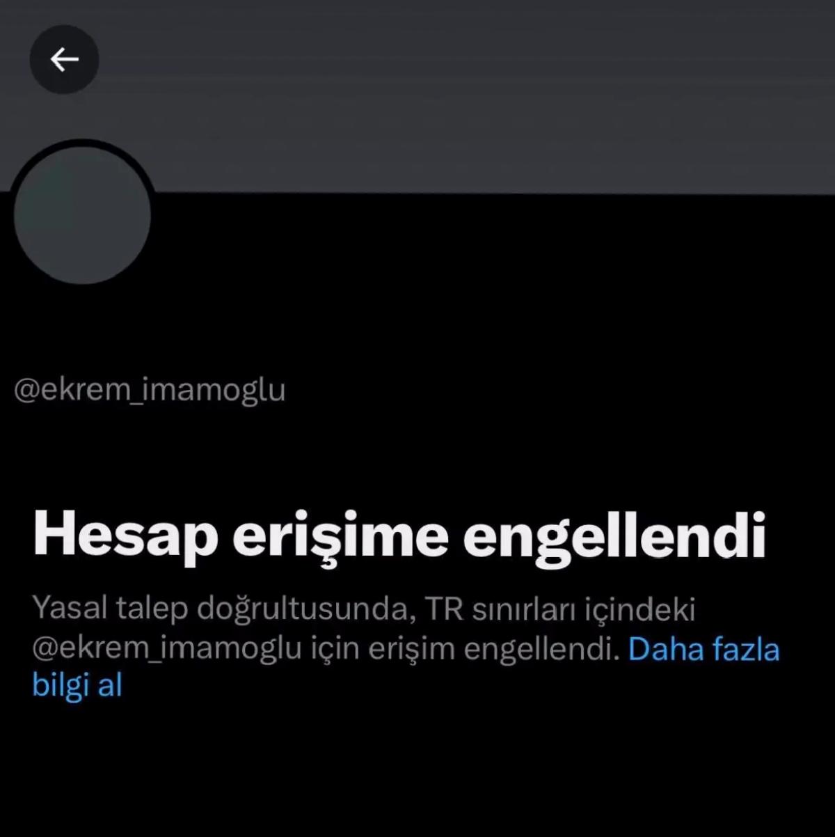 İmamoğlu’nun X Hesabına Erişim Mahzuru