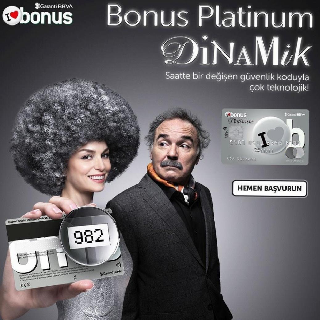 İnternetten alışverişte yüksek güvenlikli kredi kartı: Bonus Platinum Dinamik ile tanışın!