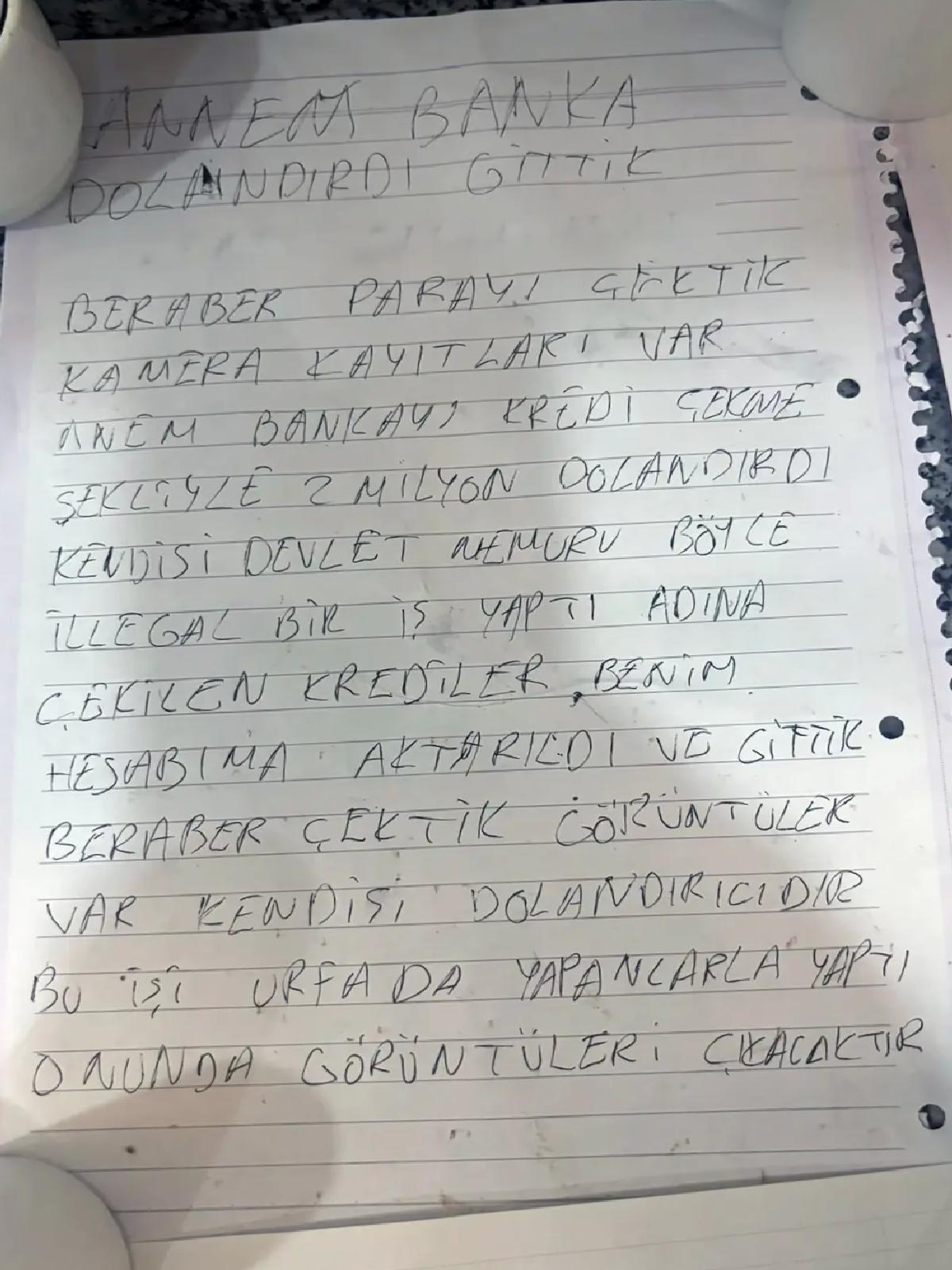 İntihar Mektubunda Aile Komplosu Argümanı