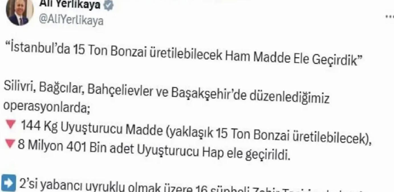 İstanbul’da Uyuşturucu Operasyonu: 16 Kuşkulu Yakalandı