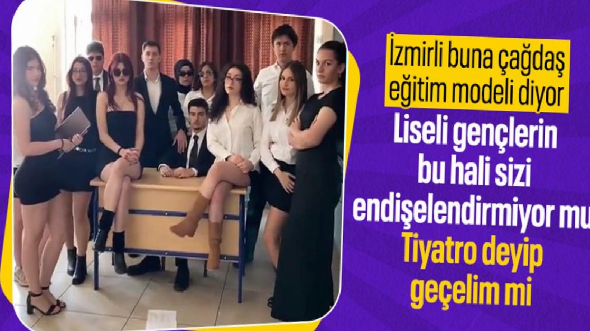 İzmir’de lisede gençlerin çektiği görüntü reaksiyona neden oldu