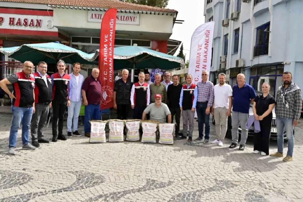 İzmir’de Yerli Ayçiçeği Tohumları Dağıtıldı