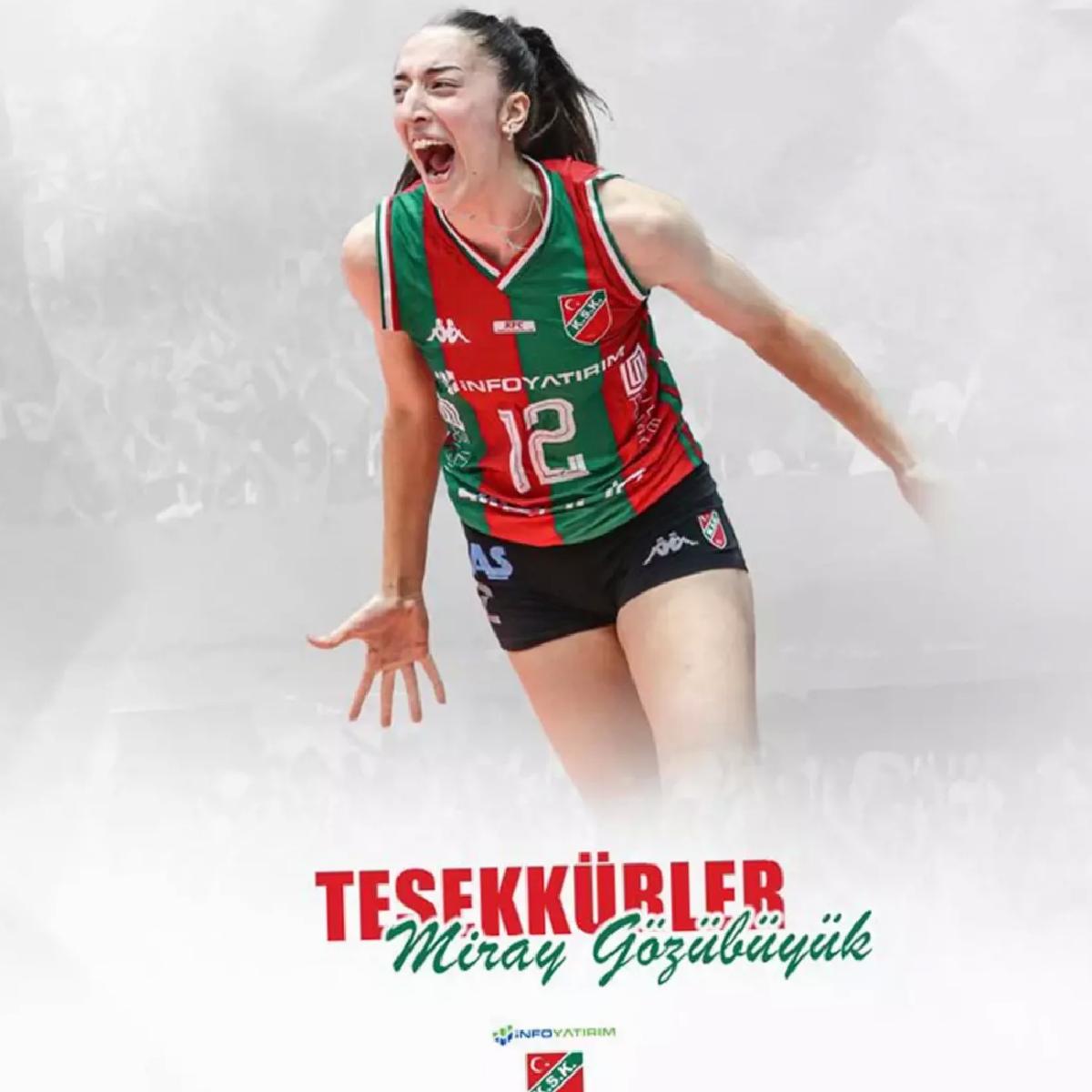 Karşıyaka’da 6. Ayrılık: Miray Gözübüyük