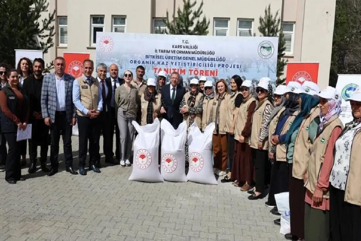 Kars’ta Organik Kaz Yetiştiriciliği Projesi Başladı