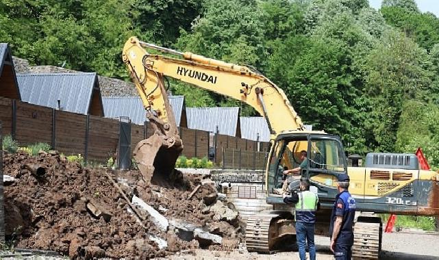 Kartepe’de Kaçak Bungalovlar Yıkıldı