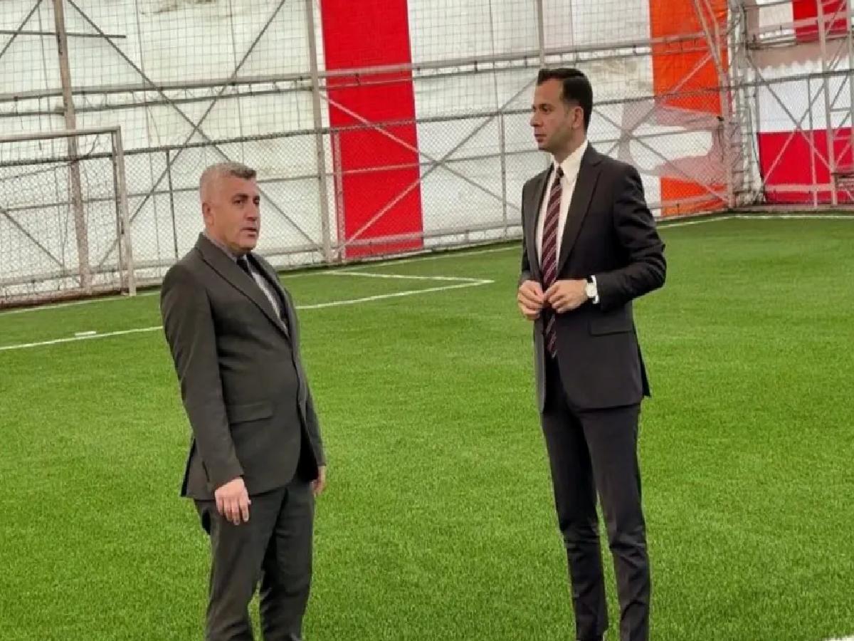 Kaymakam Aslan Halı Saha İncelemesi Yaptı