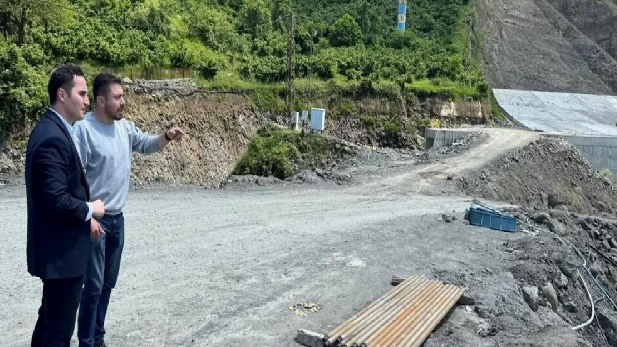Kaymakam Beyazıt Baraj İnşaatını İnceledi