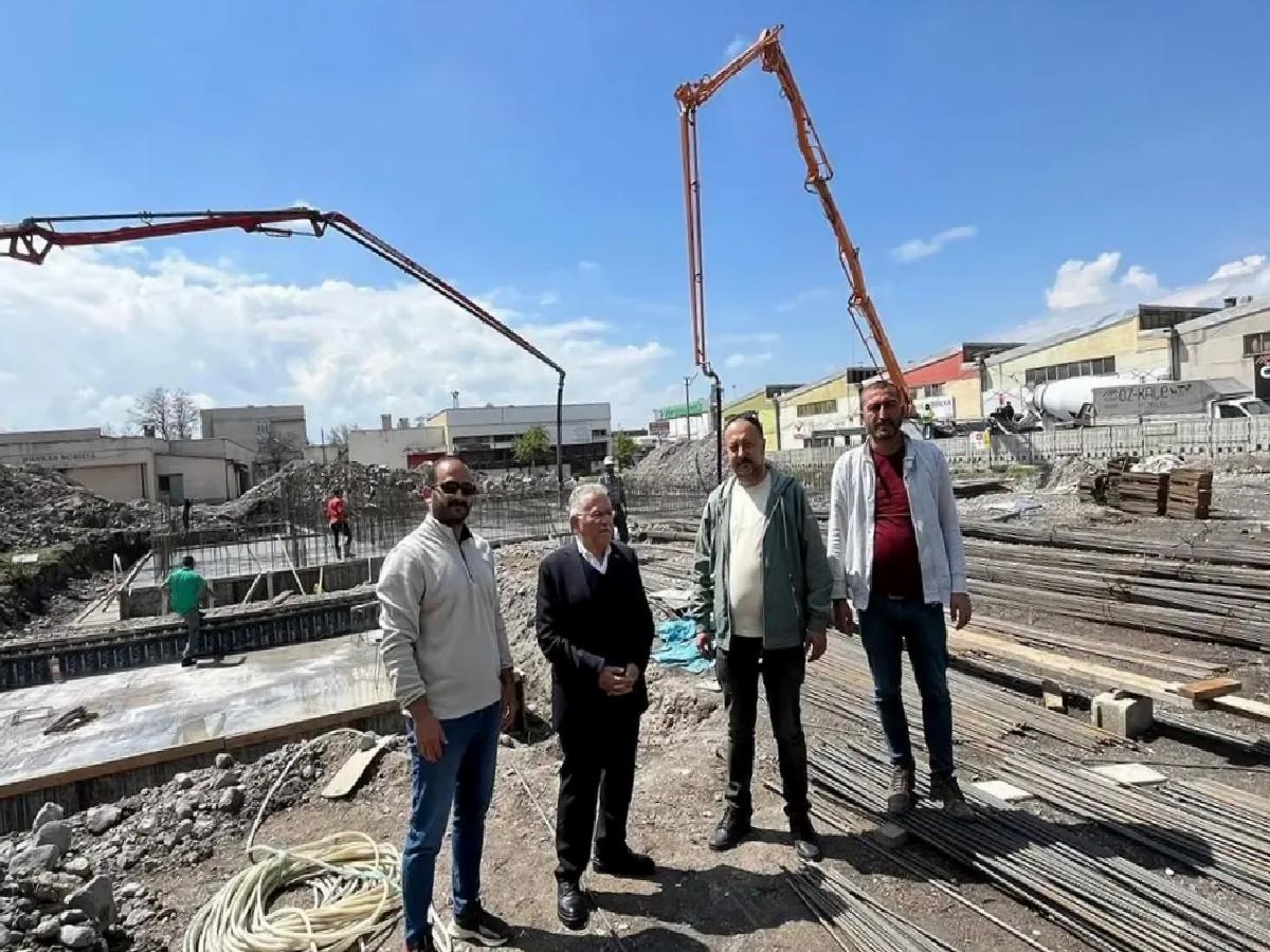 Kayseri’de Yeni Cami İnşaatı İncelendi