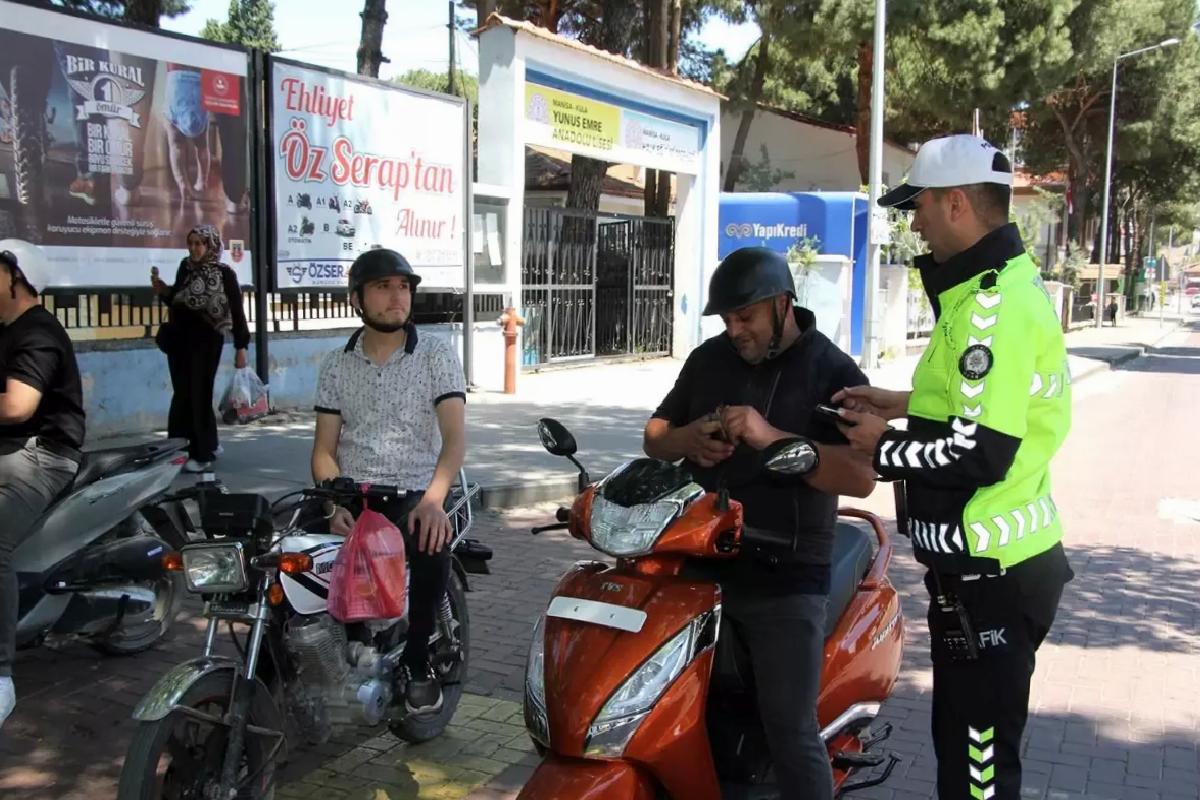 Kula’da Dronlu Trafik Kontrolü