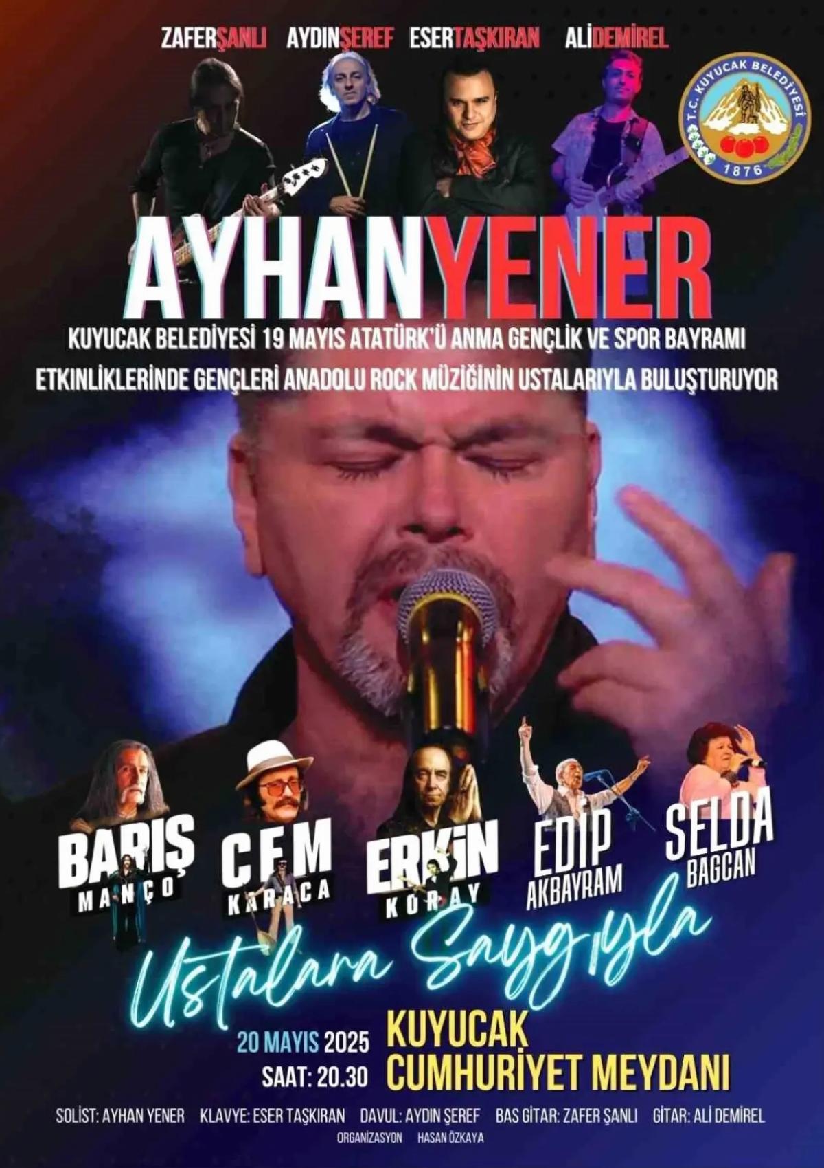 Kuyucak’ta 19 Mayıs Coşkusu: Ayhan Yener Konseri