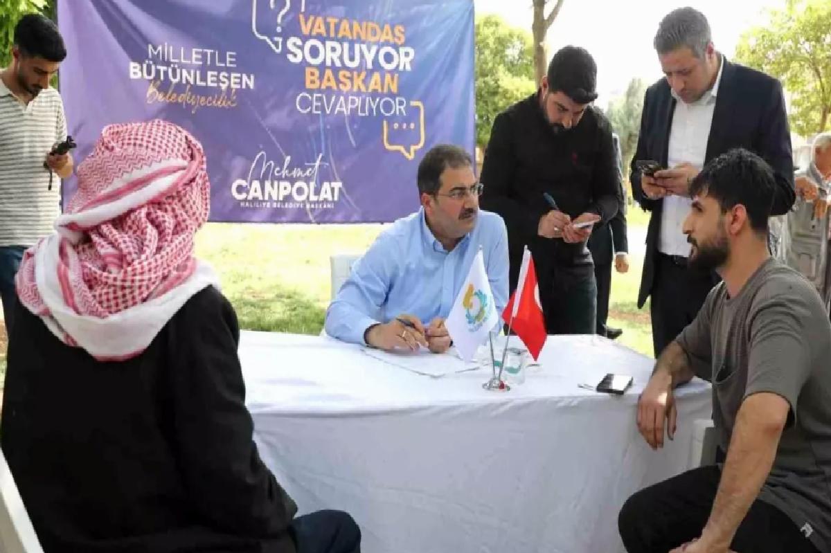Lider Canpolat vatandaşın sorularını cevapladı
