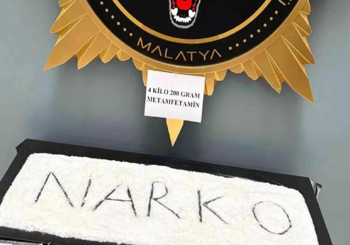 Malatya’da Uyuşturucu Operasyonu: 4.2 Kilo Metamfetamin Ele Geçirildi