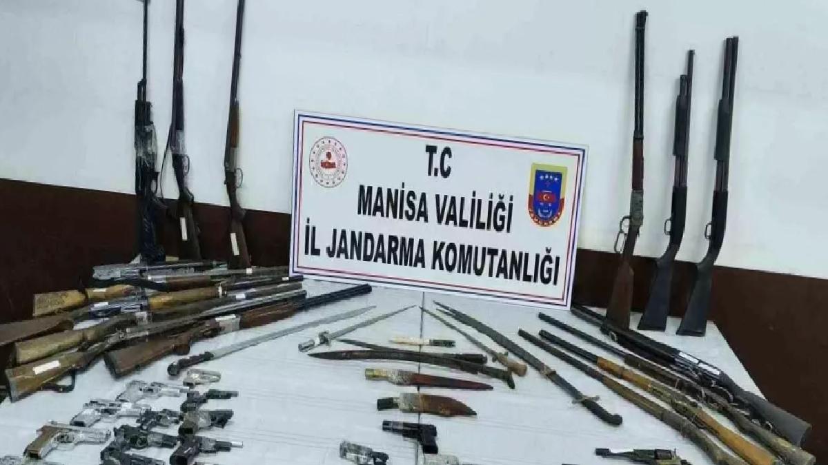Manisa’da Ruhsatsız Silah Operasyonu