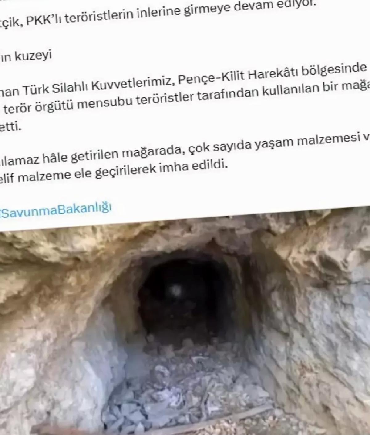Mehmetçik, PKK’lıların Mağarasını Buldu