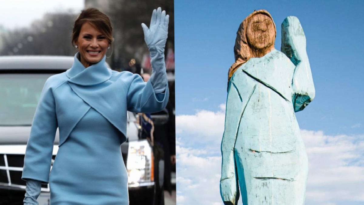 Melania Trump’ın Slovenya’daki heykeli kayboldu