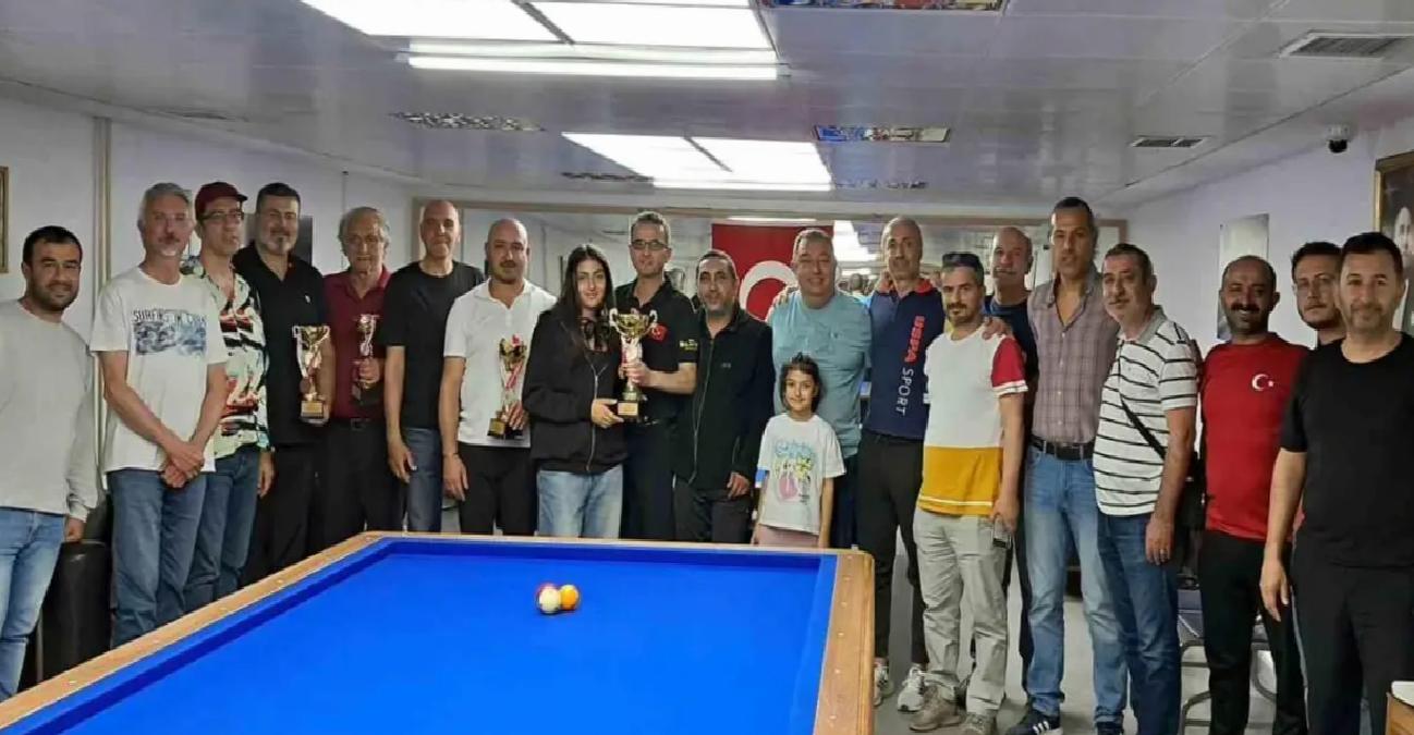 Muğla’da 3 Bant Bilardo Turnuvası Şampiyonu Yılmaz Özcan