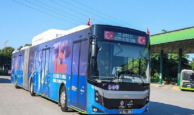 Otobüs ve tramvaylar 19 Mayıs’a özel giydirildi