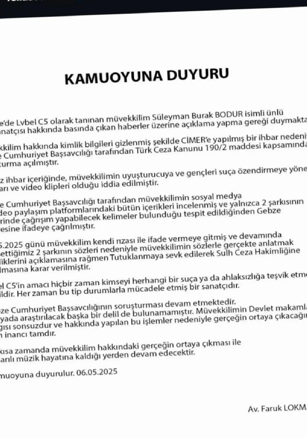 Rap Sanatkarı Suçlamalarla Karşı Karşıya