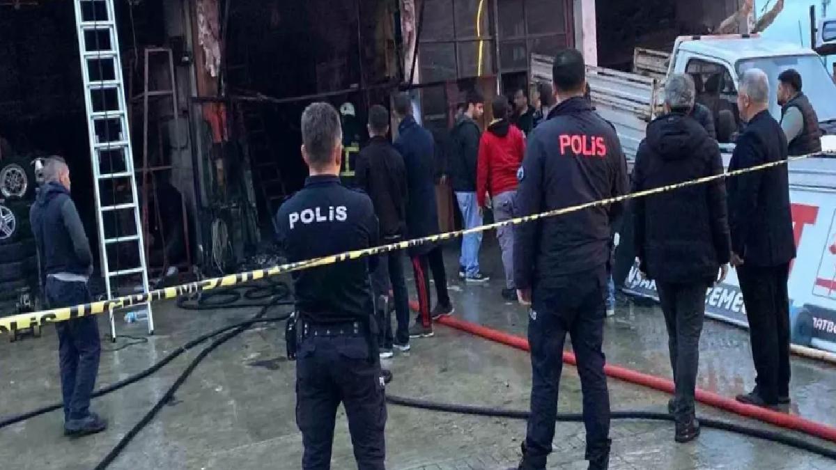 Rize’de Oto Döşeme Atölyesinde Yangın: Tüm Atölye Küle Döndü