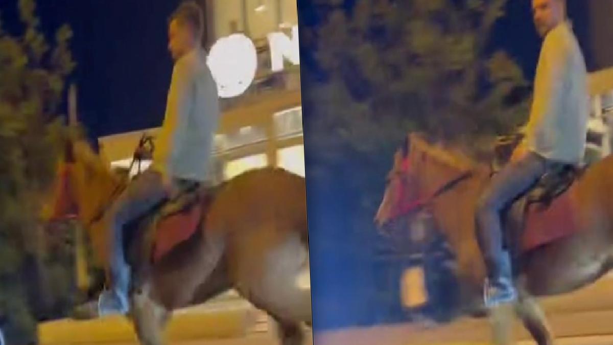 Sakarya’da kentin göbeğinde dörtnala at sürdü