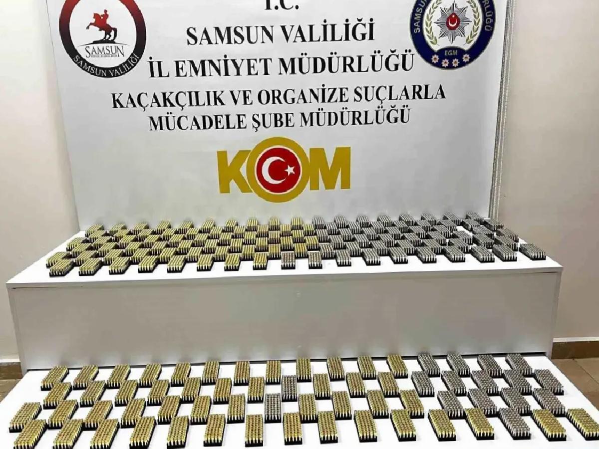 Samsun’da Av Bayisinde 8.500 Kayıt Dışı Fişek Ele Geçirildi