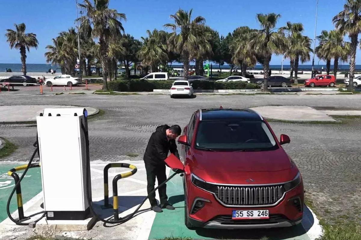 Samsun’da Elektrikli Araçlar için Süratli Şarj İstasyonları Kuruldu