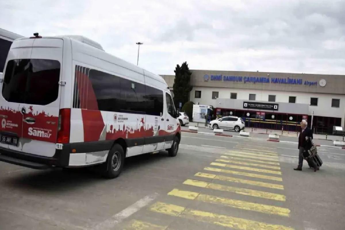 SAMSUN’da SAMAIR Havalimanı Ulaşım Hizmeti 184 Bin Yolcu Taşıdı
