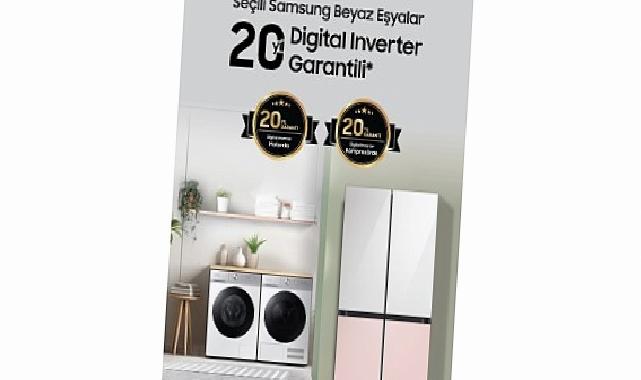 Samsung buzdolabı ve çamaşır makinelerinde 20 yıl garanti fırsatı!
