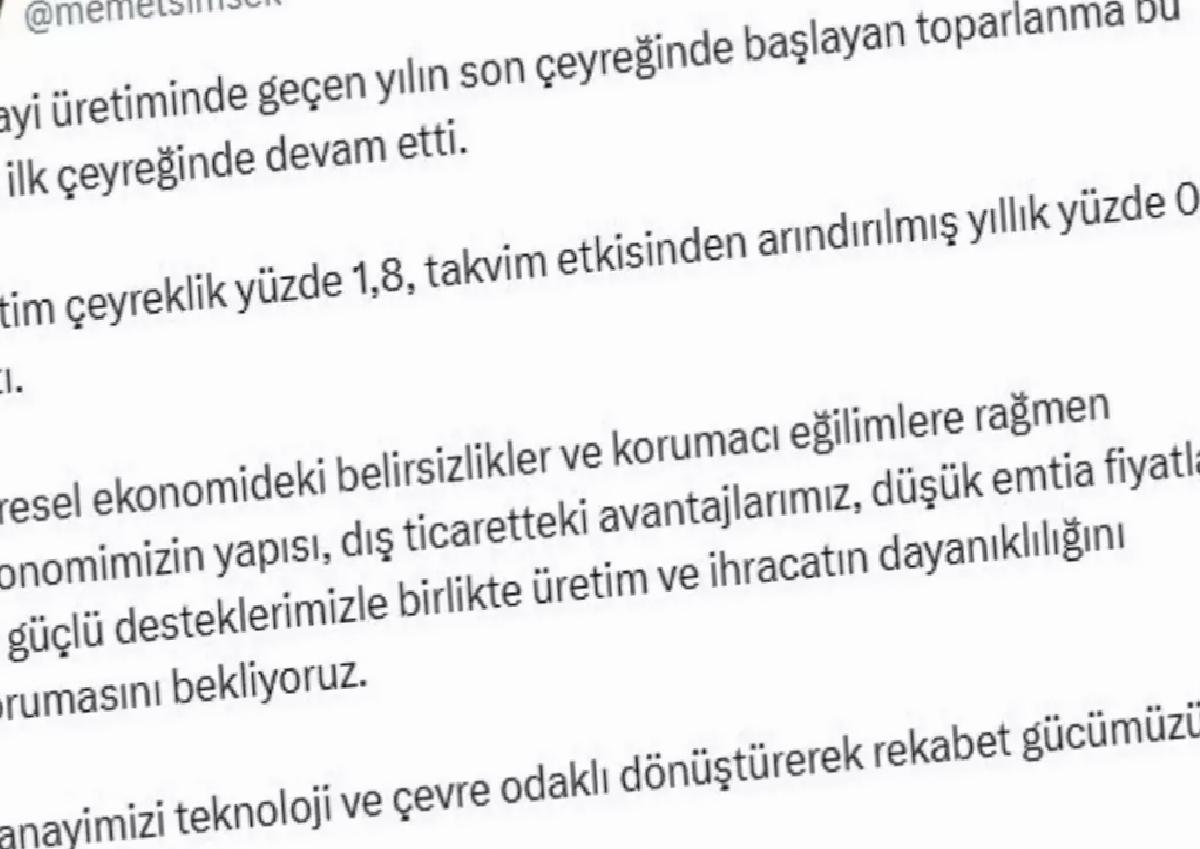 Sanayi Üretiminde Toparlanma Devam Ediyor