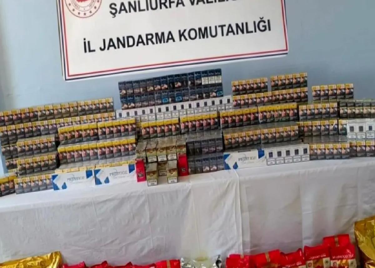 Şanlıurfa’da Kaçak Çay ve Tütün Ele Geçirildi