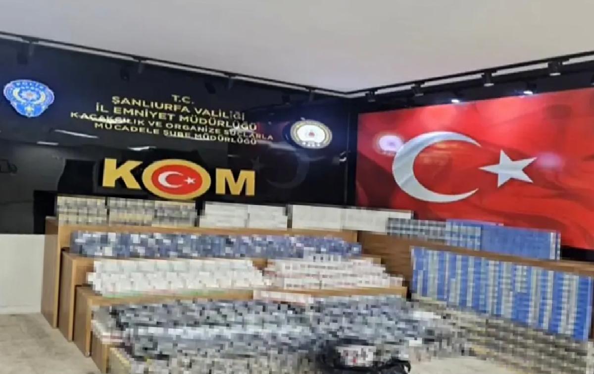 Şanlıurfa’da Sigara Kaçakçılığı Operasyonu