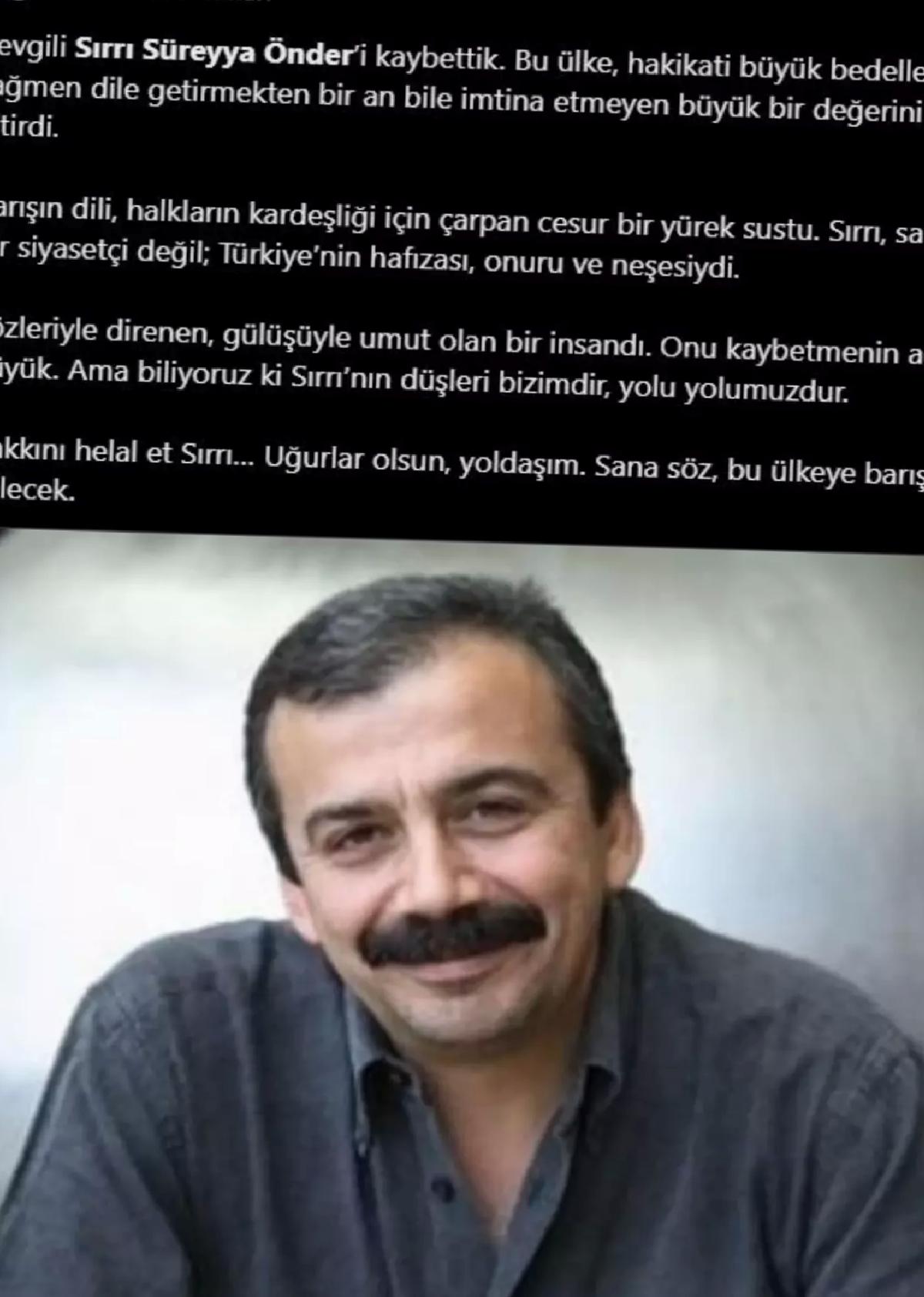 Sırrı Süreyya Öncü’ye Veda