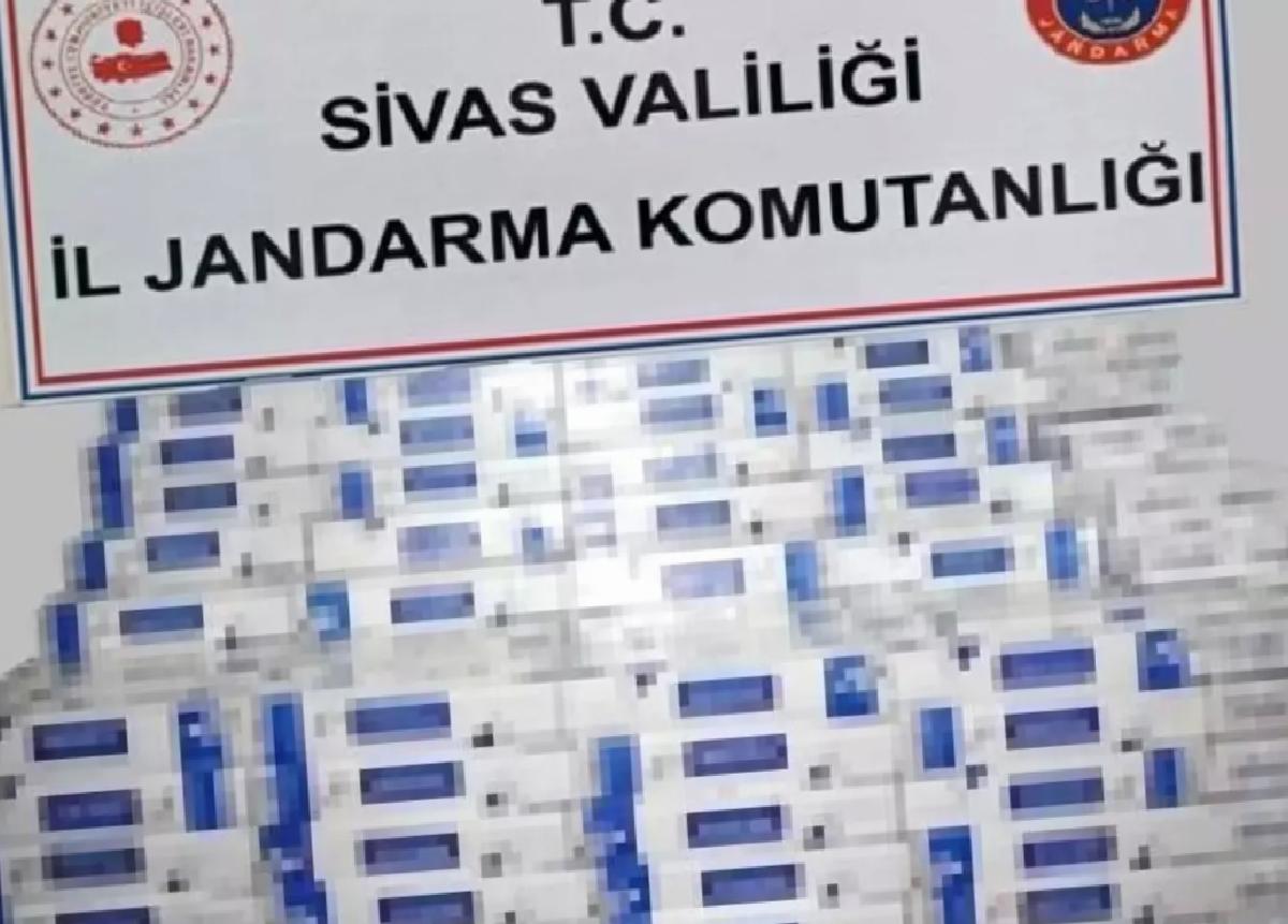 Sivas’ta Kaçak Sigara Operasyonu