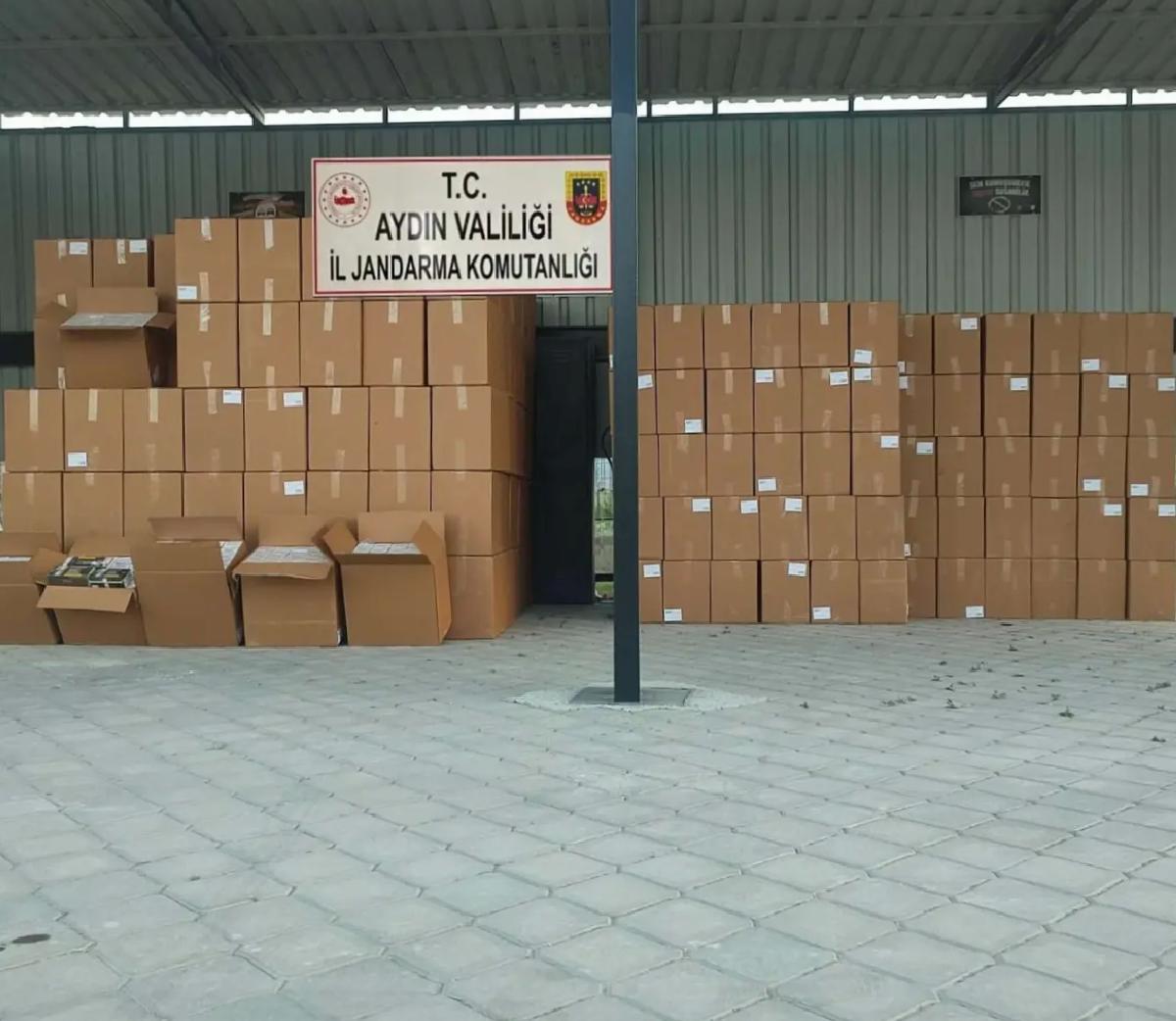 Söke’de 4,5 Milyon Lira Pahasında Kaçak Makaron Ele Geçirildi