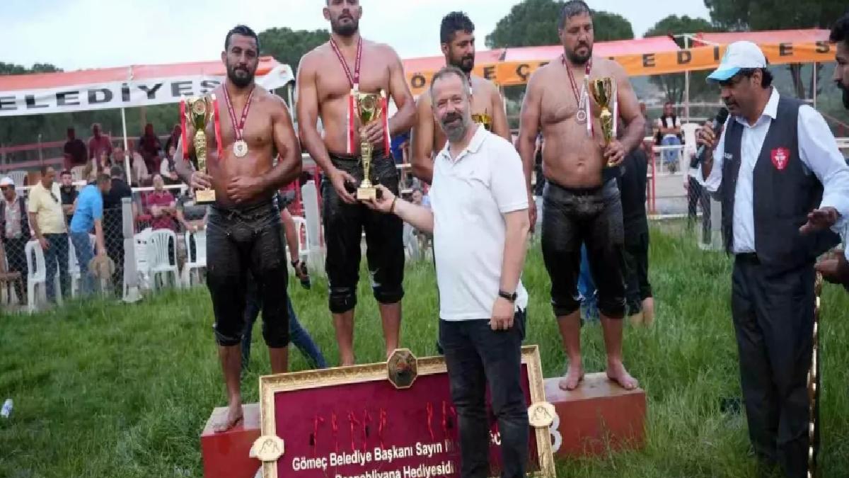 Süleyman Başar, Gömeç’te Başpehlivan Oldu