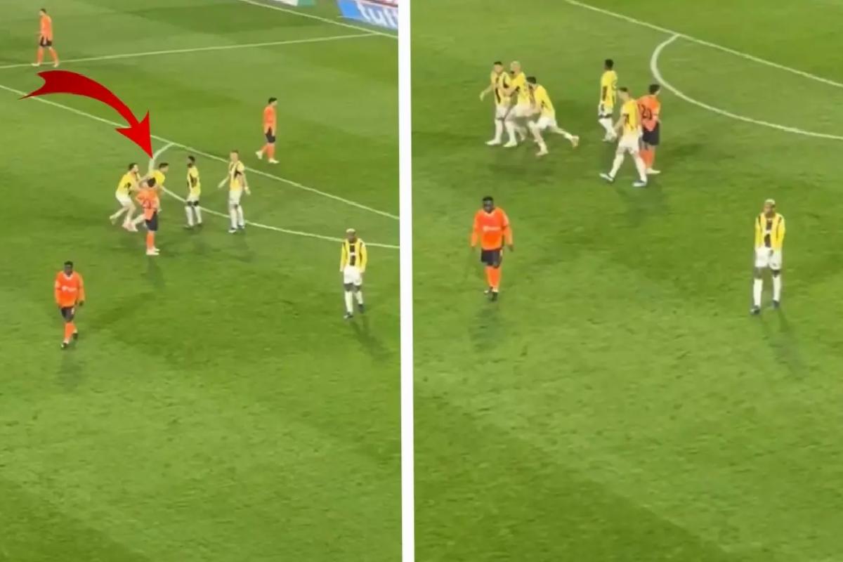 Tadic’in Talisca’ya saldırmaya çalıştığı anlar kamerada