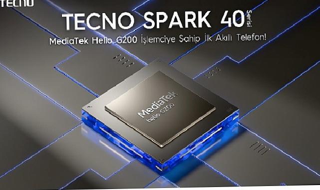 TECNO SPARK 40+, MediaTek Helio G200 İşlemciye sahip birinci akıllı telefon olacak!