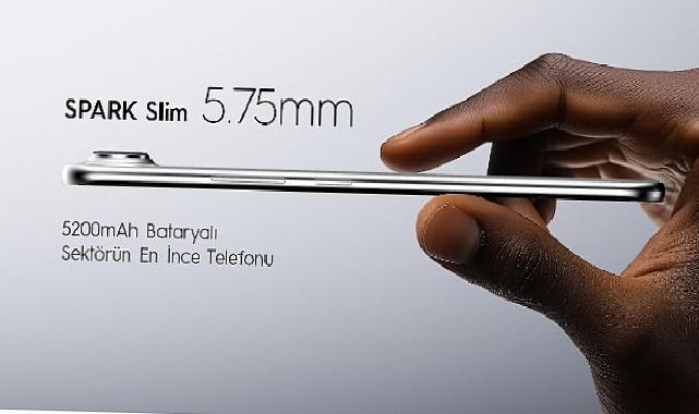 TECNO’dan çığır açan incelik ve güç istikrarı: SPARK Slim, bugüne kadar üretilmiş en ince telefon!