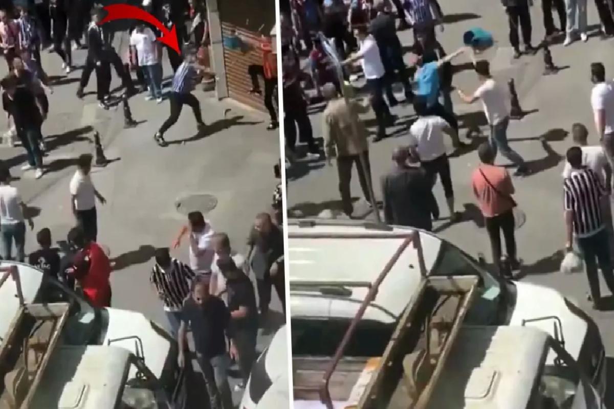 Tekmeler yumruklar havada uçuştu! Kupa finali öncesi ortalık savaş alanına döndü