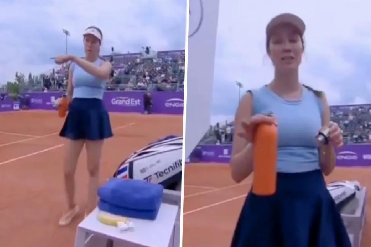 Tenis yıldızı, uygunsuz davranışta bulunan kameramana çıkıştı