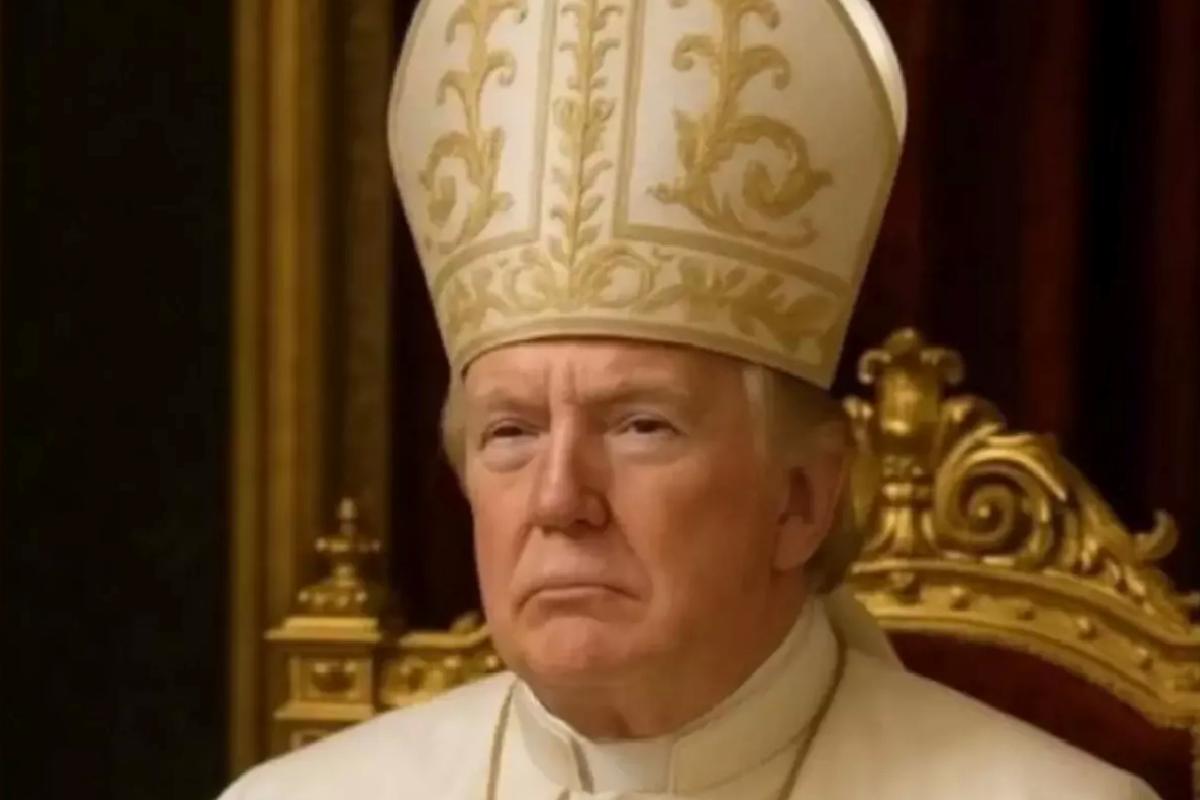 Trump’tan ‘Papa’ görseli sorusuna cevap: Bunu yapan ben değilim