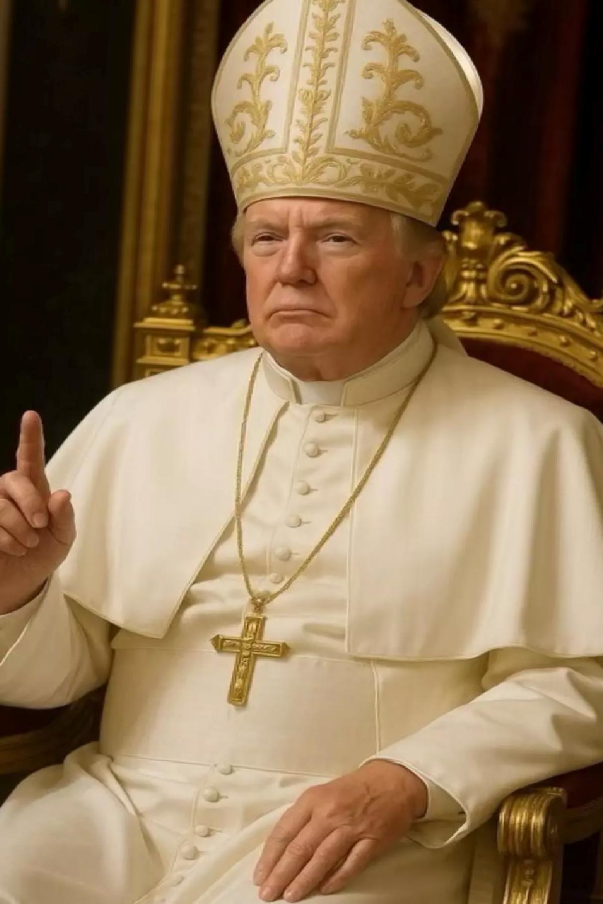 Trump’tan Yapay Zeka ile Papa Paylaşımı