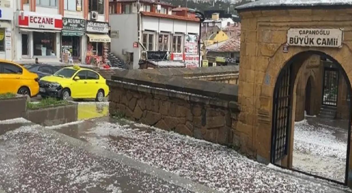 Yozgat’ta Dolu ve Sağanak Yağış!