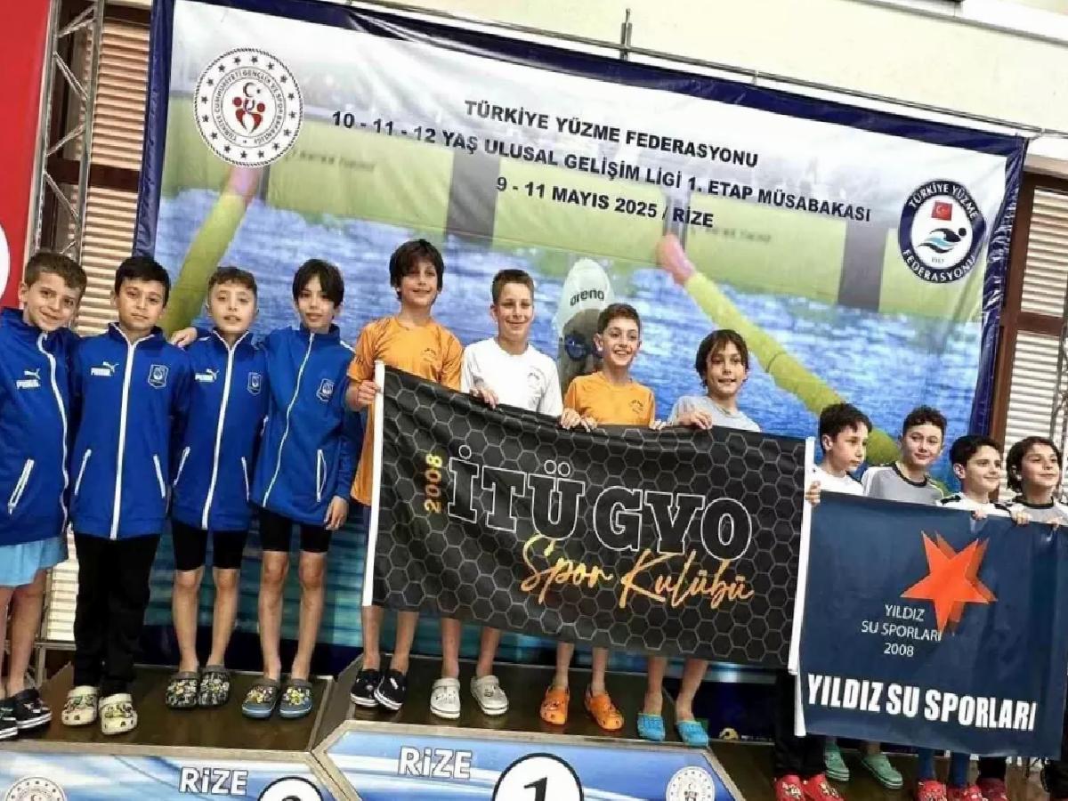 Yunusemre Belediyespor Yüzücüleri Rize’de Madalyalara Doydu