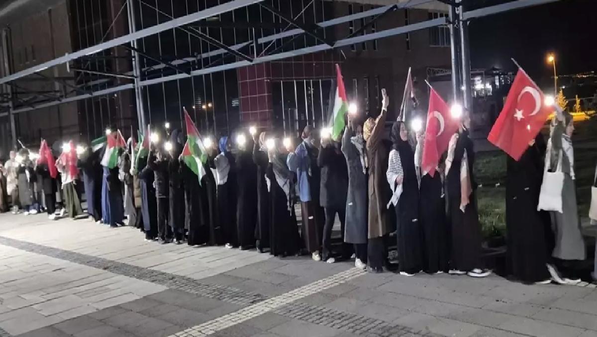 YYÜ’den Gazze’ye Takviye Yürüyüşü